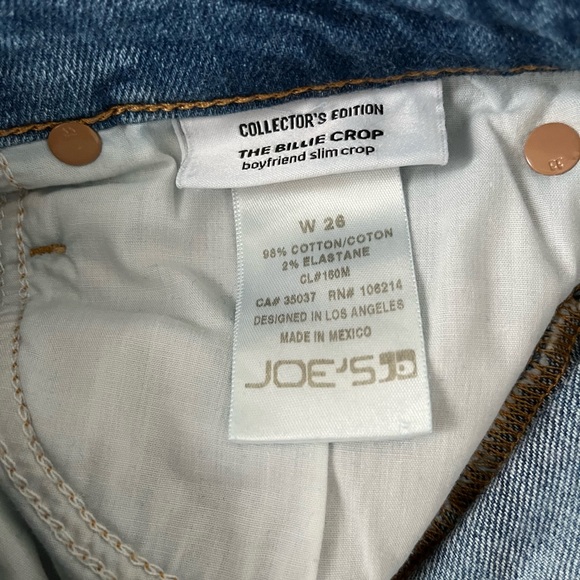 JOE’S CROPPED DISTRESSED DENIM JEANS - Picture 4 of 4